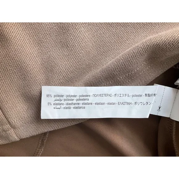 New w/tags Zara Sz.Small Sheath dress pullover Tan short sleeve - Picture 9 of 10